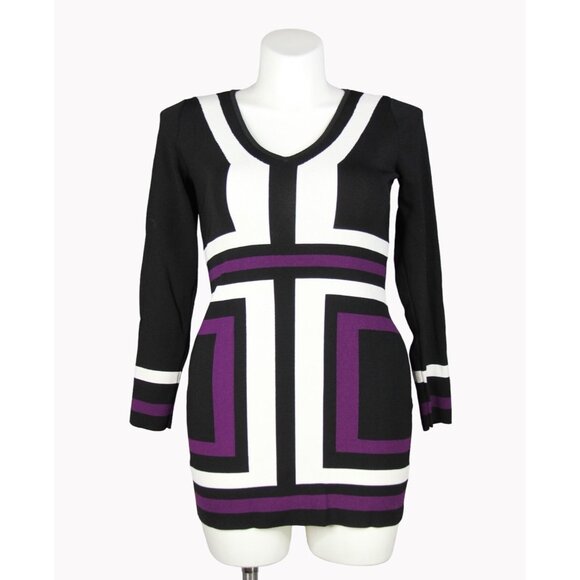 INC International Concepts Size Large V-Neck Sheath mini dress tunic - Picture 1 of 6